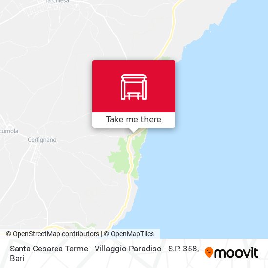 Santa Cesarea Terme - Villaggio Paradiso - S.P. 358 map