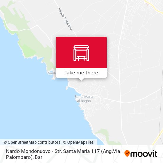 Nardò Mondonuovo - Str. Santa Maria 117 (Ang.Via Palombaro) map