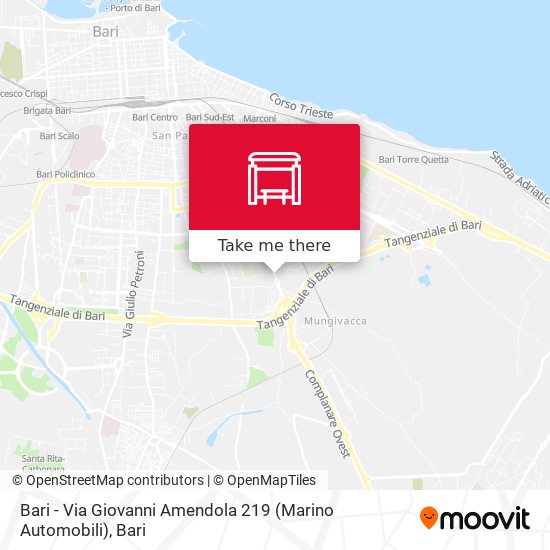 Bari - Via Giovanni Amendola 219 (Marino Automobili) map