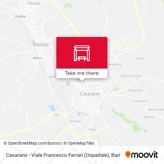 Casarano - Viale Francesco Ferrari (Ospedale) map