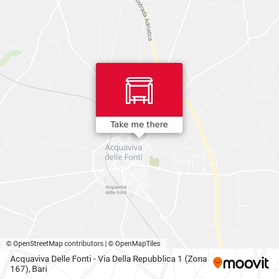 Acquaviva Delle Fonti - Via Della Repubblica 1 (Zona 167) map