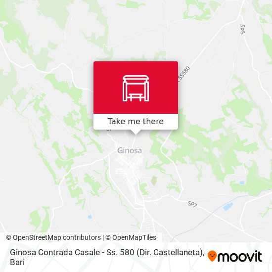 Ginosa Contrada Casale - Ss. 580 (Dir. Castellaneta) map