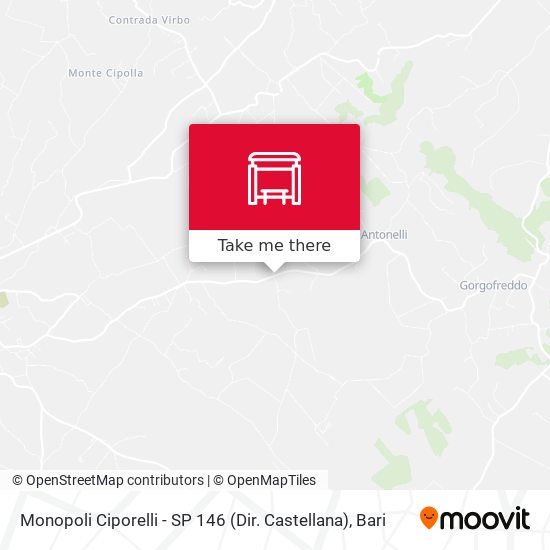 Monopoli Ciporelli - SP 146 (Dir. Castellana) map