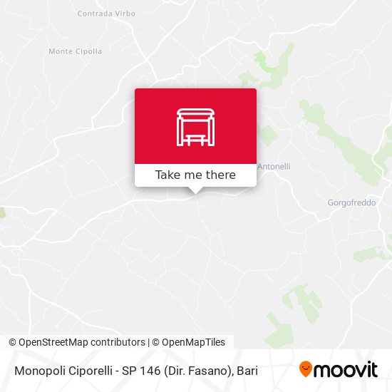 Monopoli Ciporelli - SP 146 (Dir. Fasano) map