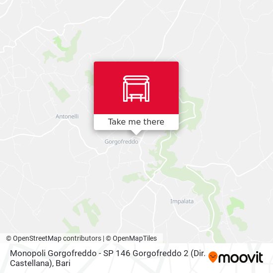 Monopoli Gorgofreddo - SP 146  Gorgofreddo 2 (Dir. Castellana) map