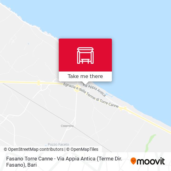 Fasano Torre Canne - Via Appia Antica (Terme Dir. Fasano) map