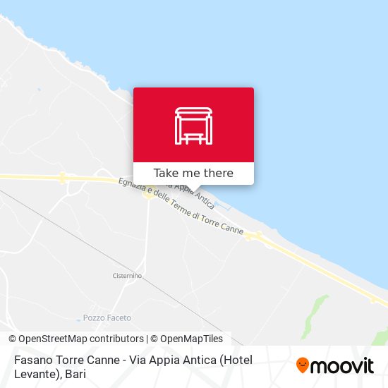Fasano Torre Canne - Via Appia Antica (Hotel Levante) map