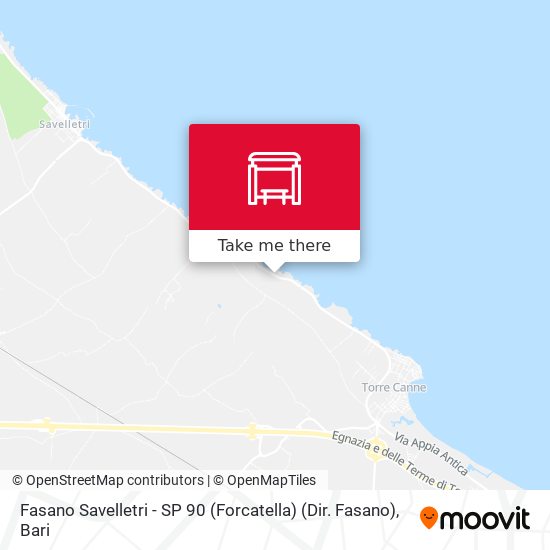 Fasano Savelletri - SP 90 (Forcatella) (Dir. Fasano) map