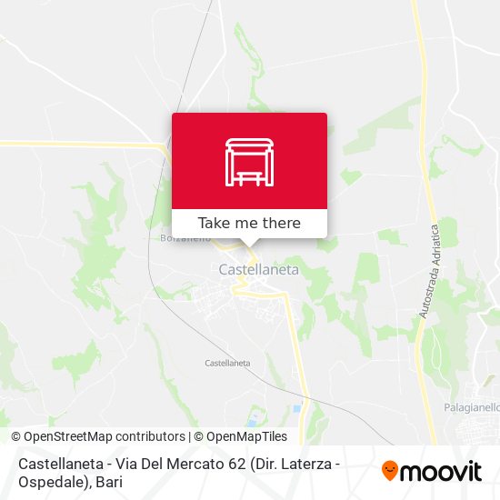 Castellaneta - Via Del Mercato 62 (Dir. Laterza - Ospedale) map