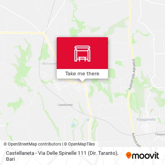 Castellaneta - Via Delle Spinelle  111 (Dir. Taranto) map