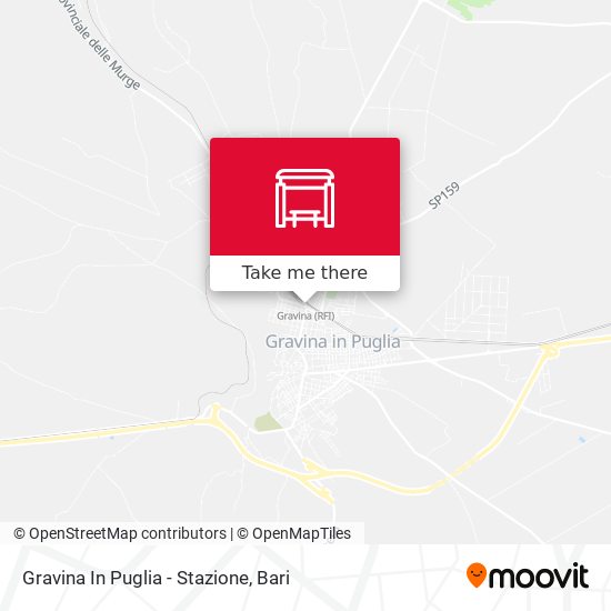 Gravina In Puglia - Stazione map