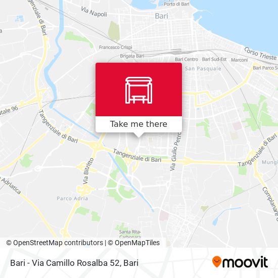 Bari - Via Camillo Rosalba 52 map
