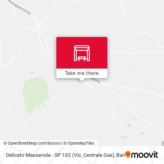 Deliceto Masseriole - SP 102 (Vic. Centrale Gas) map