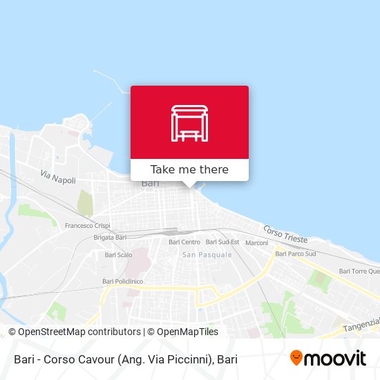 Bari - Corso Cavour (Ang. Via Piccinni) map