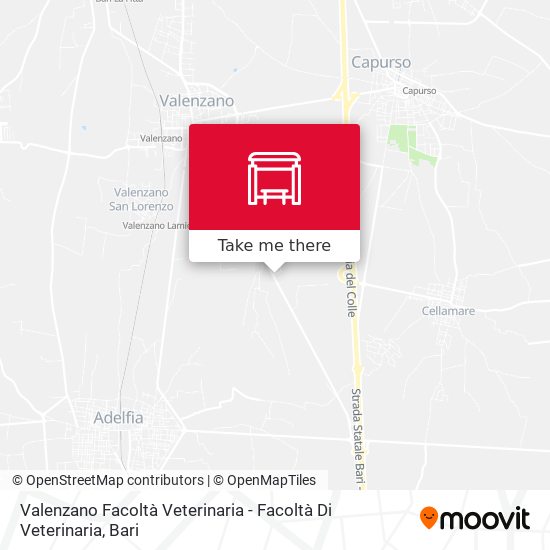 Valenzano Facoltà Veterinaria - Facoltà Di Veterinaria map