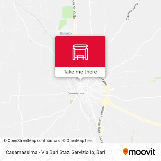 Casamassima - Via Bari Staz. Servizio Ip map