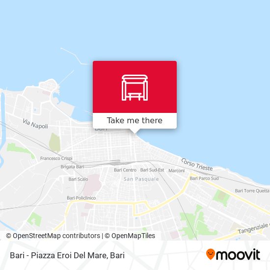 Bari - Piazza Eroi Del Mare map