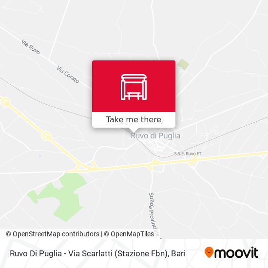 Ruvo Di Puglia - Via Scarlatti (Stazione Fbn) map