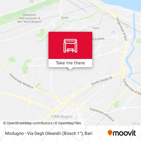 Modugno - Via Degli Oleandri (Bosch 1°) map