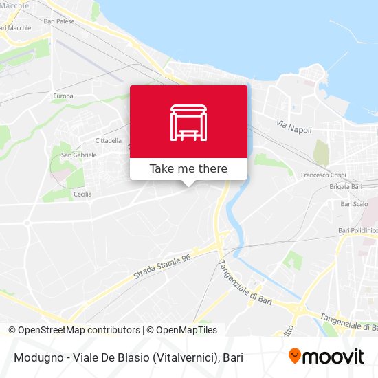 Modugno - Viale De Blasio (Vitalvernici) map