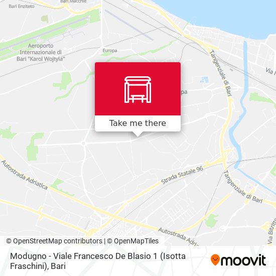 Modugno - Viale Francesco De Blasio  1 (Isotta Fraschini) map