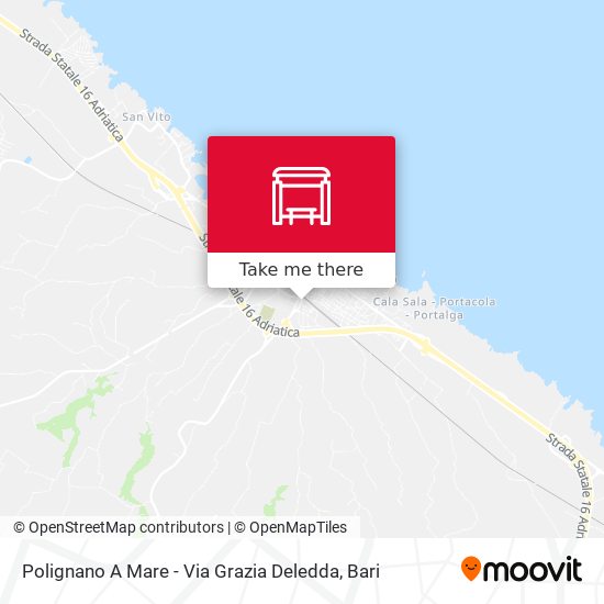 Polignano A Mare - Via Grazia Deledda map