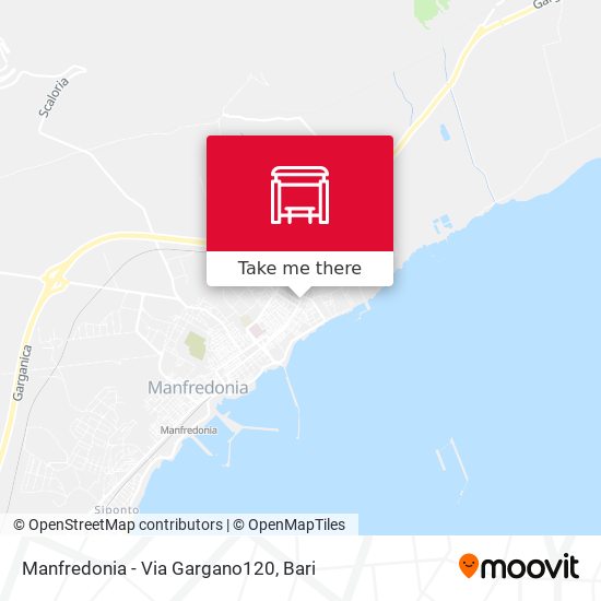 Manfredonia -  Via Gargano120 map