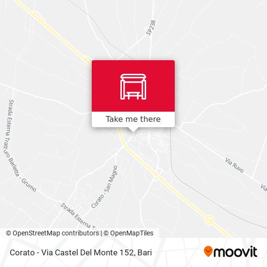 Corato - Via Castel Del Monte 152 map