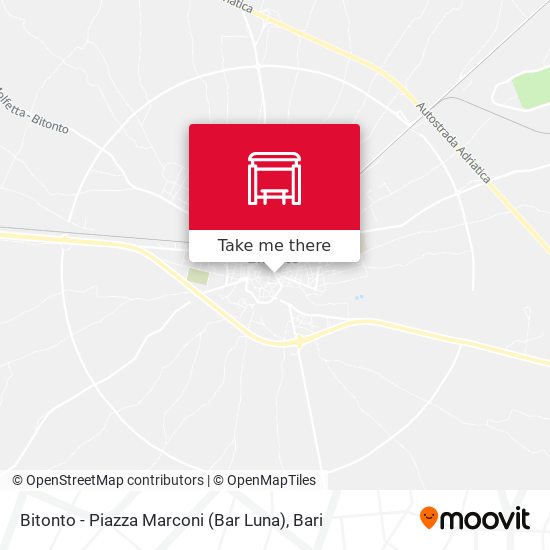 Bitonto - Piazza Marconi  (Bar Luna) map