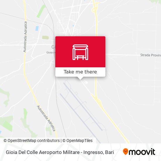 Gioia Del Colle Aeroporto Militare - Ingresso map
