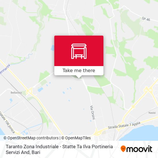 Taranto Zona Industriale - Statte Ta Ilva Portineria Servizi And map