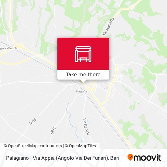 Palagiano - Via Appia (Angolo Via Dei Funari) map