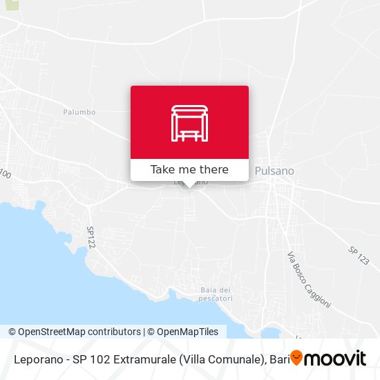Leporano - SP 102 Extramurale (Villa Comunale) map
