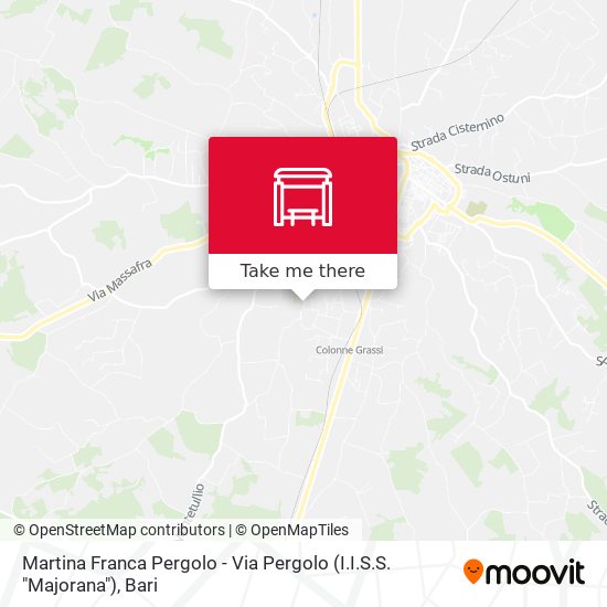 Martina Franca Pergolo - Via Pergolo (I.I.S.S. "Majorana") map