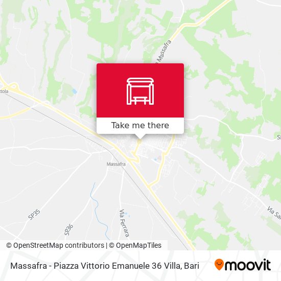 Massafra - Piazza Vittorio Emanuele 36 Villa map