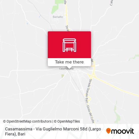 Casamassima - Via Guglielmo Marconi 58d (Largo Fiera) map