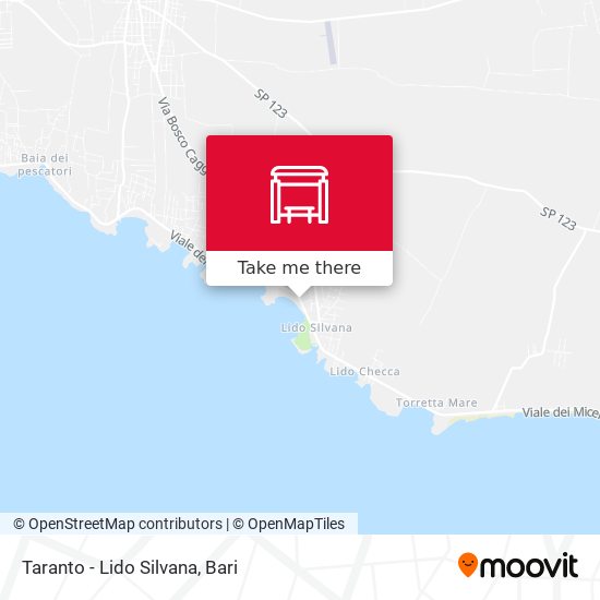 Taranto - Lido Silvana map