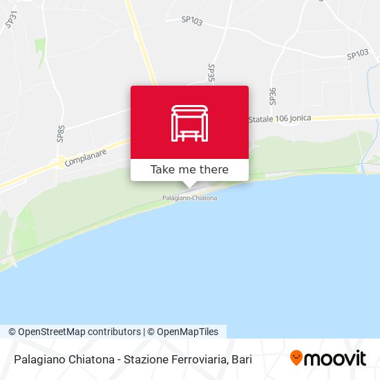 Palagiano Chiatona - Stazione Ferroviaria map