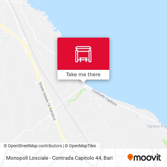 Monopoli Losciale - Contrada Capitolo 44 map