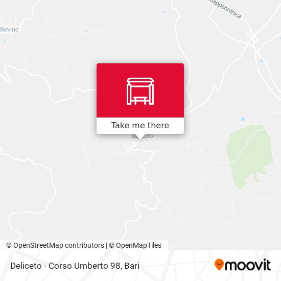 Deliceto - Corso Umberto 98 map