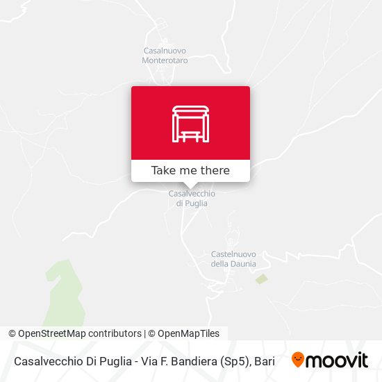 Casalvecchio Di Puglia - Via F. Bandiera (Sp5) map