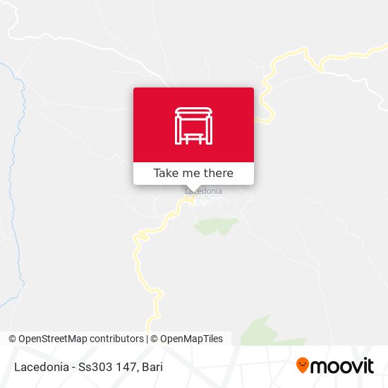 Lacedonia - Ss303 147 map