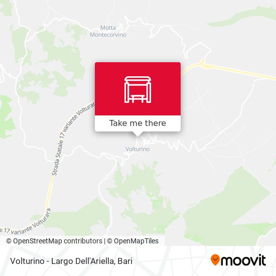 Volturino - Largo Dell'Ariella map