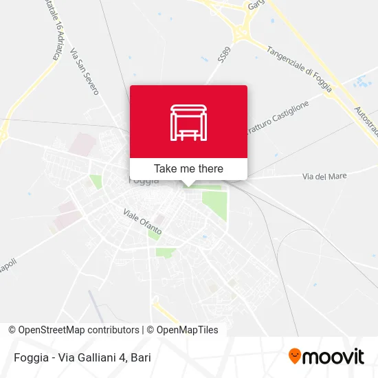 Foggia - Via Galliani 4 map