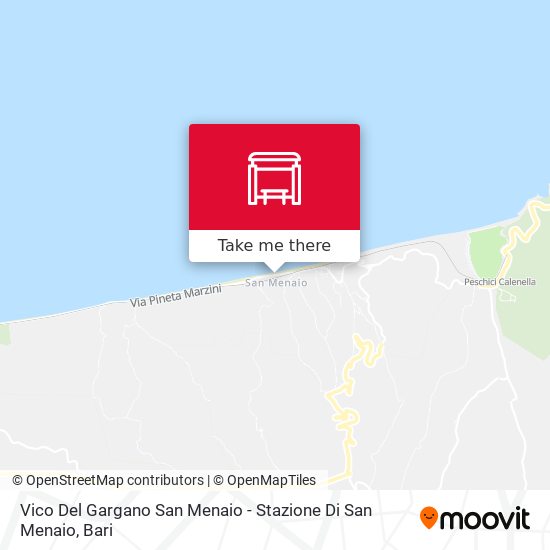 Vico Del Gargano San Menaio - Stazione Di San Menaio map