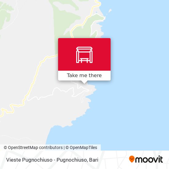 Vieste Pugnochiuso - Pugnochiuso map