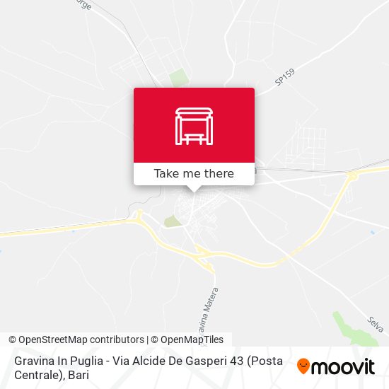 Gravina In Puglia - Via Alcide De Gasperi 43 (Posta Centrale) map