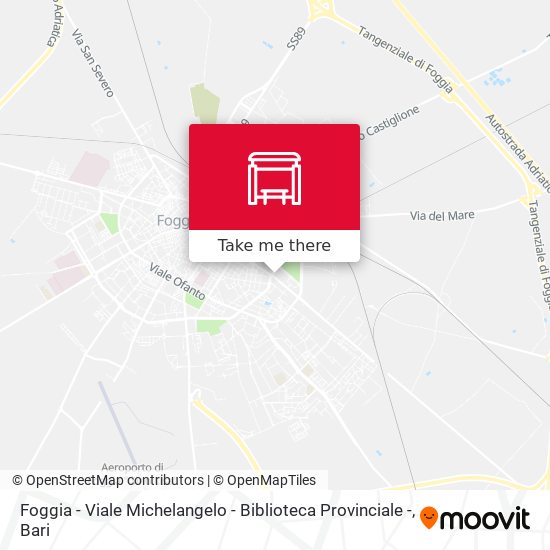 Foggia - Viale Michelangelo - Biblioteca Provinciale - map