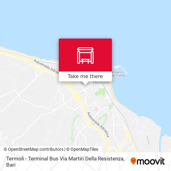 Termoli - Terminal Bus Via Martiri Della Resistenza map