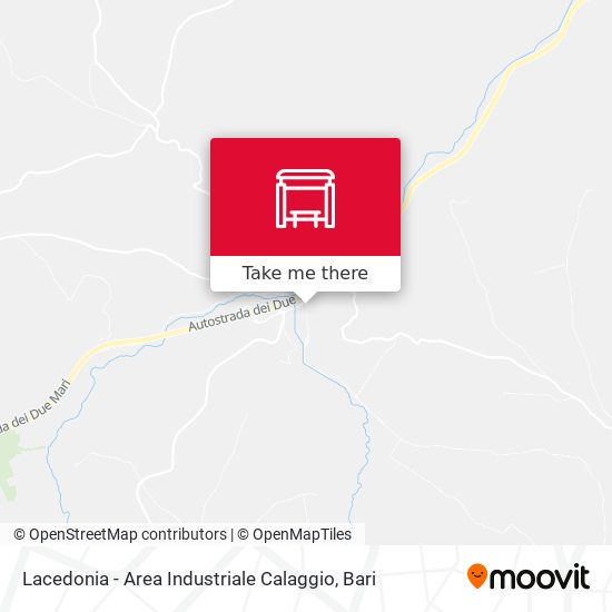 Lacedonia - Area Industriale Calaggio map